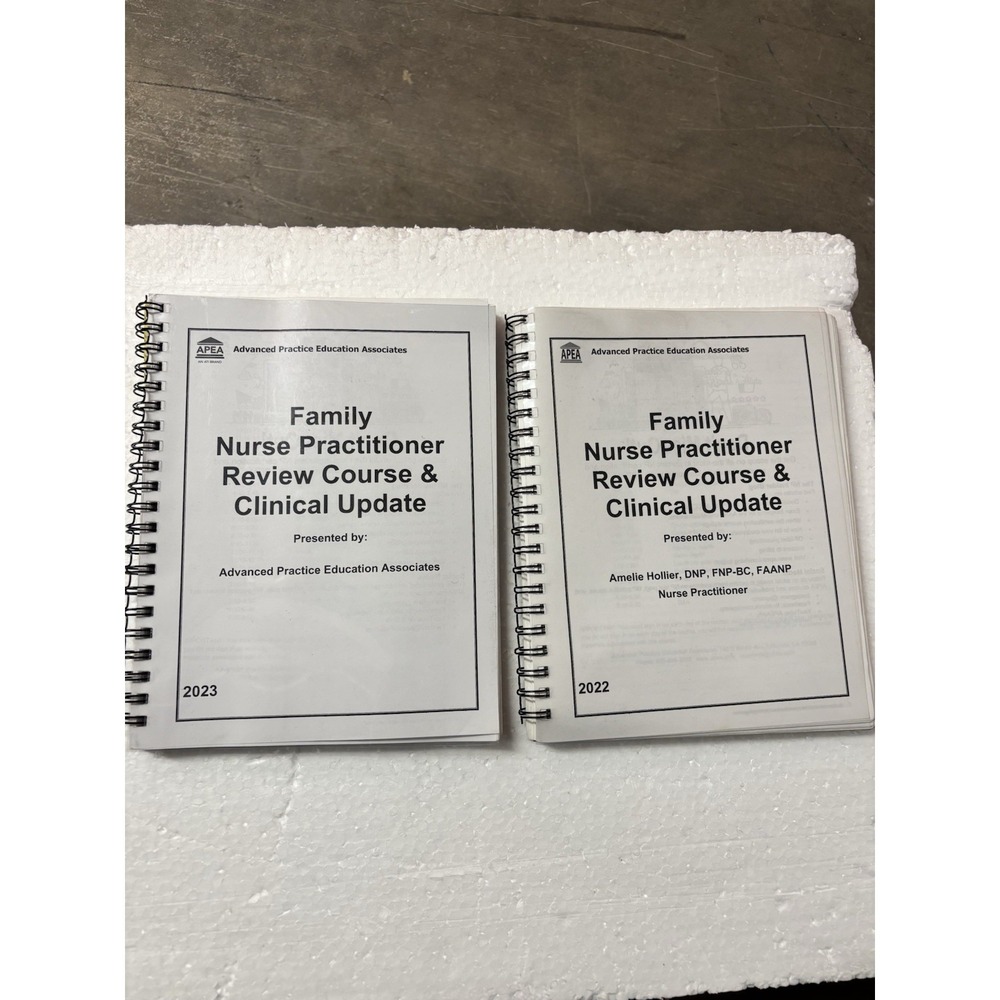 APEA Family Nurse Practitioner Review Course Clinical Update Book Lot 2022 20